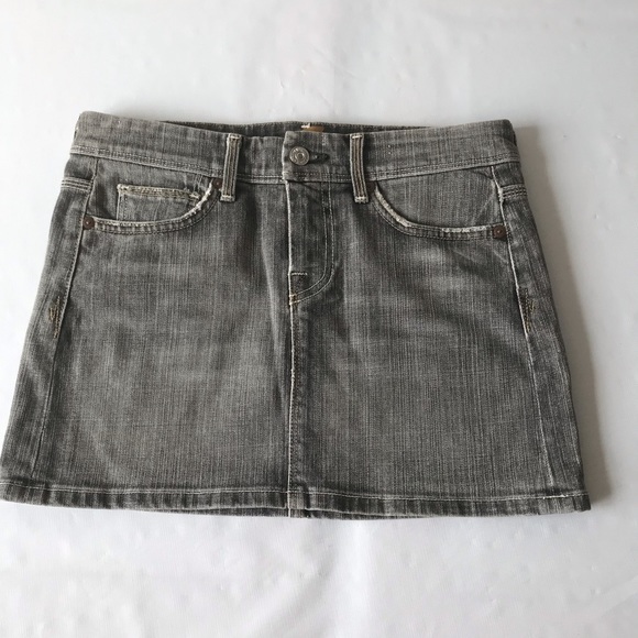7 Seven For All Mankind Dojo Design Mini Jean Skirt 26 - Picture 2 of 4